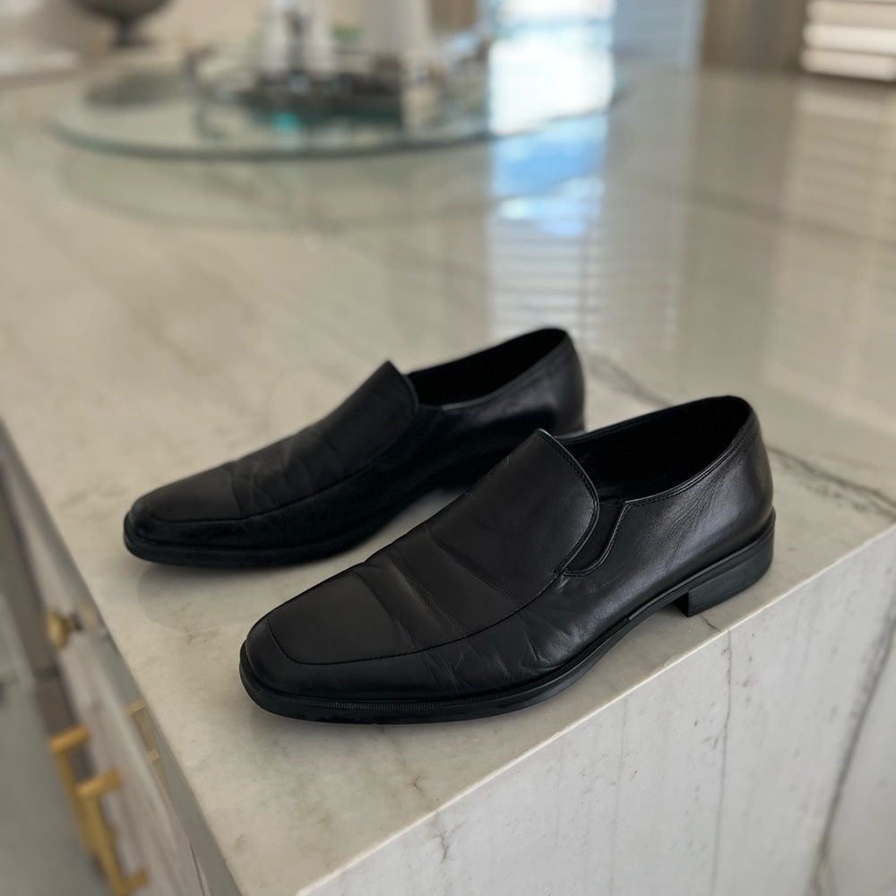BRUNO MAGLI Raging Leather Slip-on BLACK, Men’s Size US 8